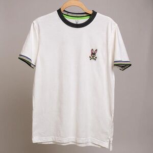 Psycho Bunny Holloway‎ Ringer Tee Man’s T-shirt White Size 4/S